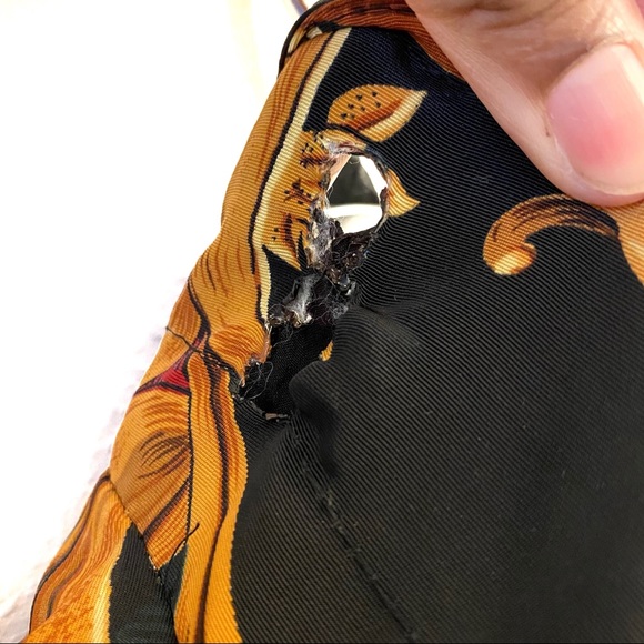 90s Vintage Baroque Bomber Jacket Size Small - Picture 6 of 7